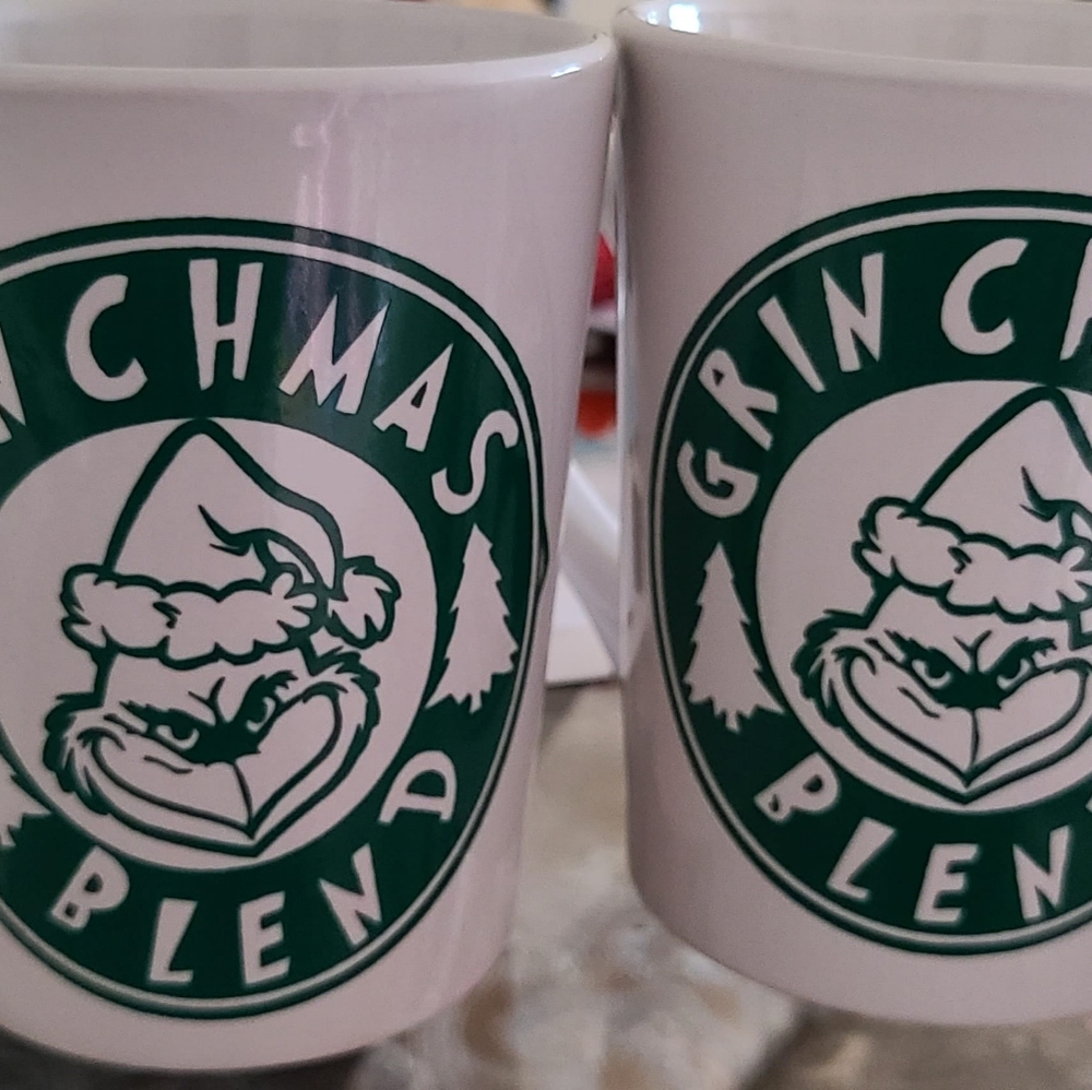 Set of 2 grinchmas mugs